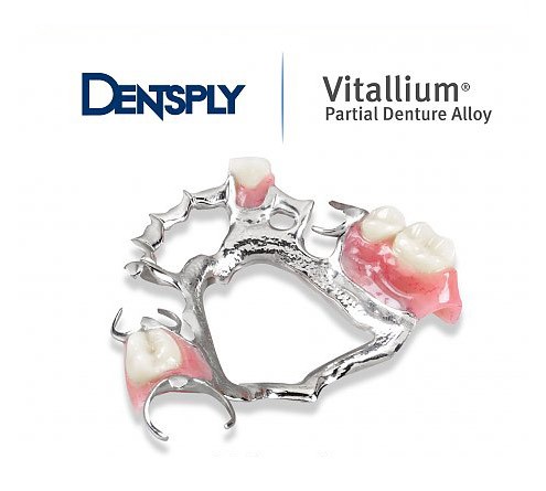 Vitallium metal framework for dental laboratories