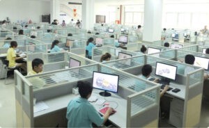 Environnement d'entreprise du laboratoire dentaire chinois
